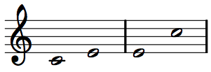 Inversion relationship: major third and minor sixth.